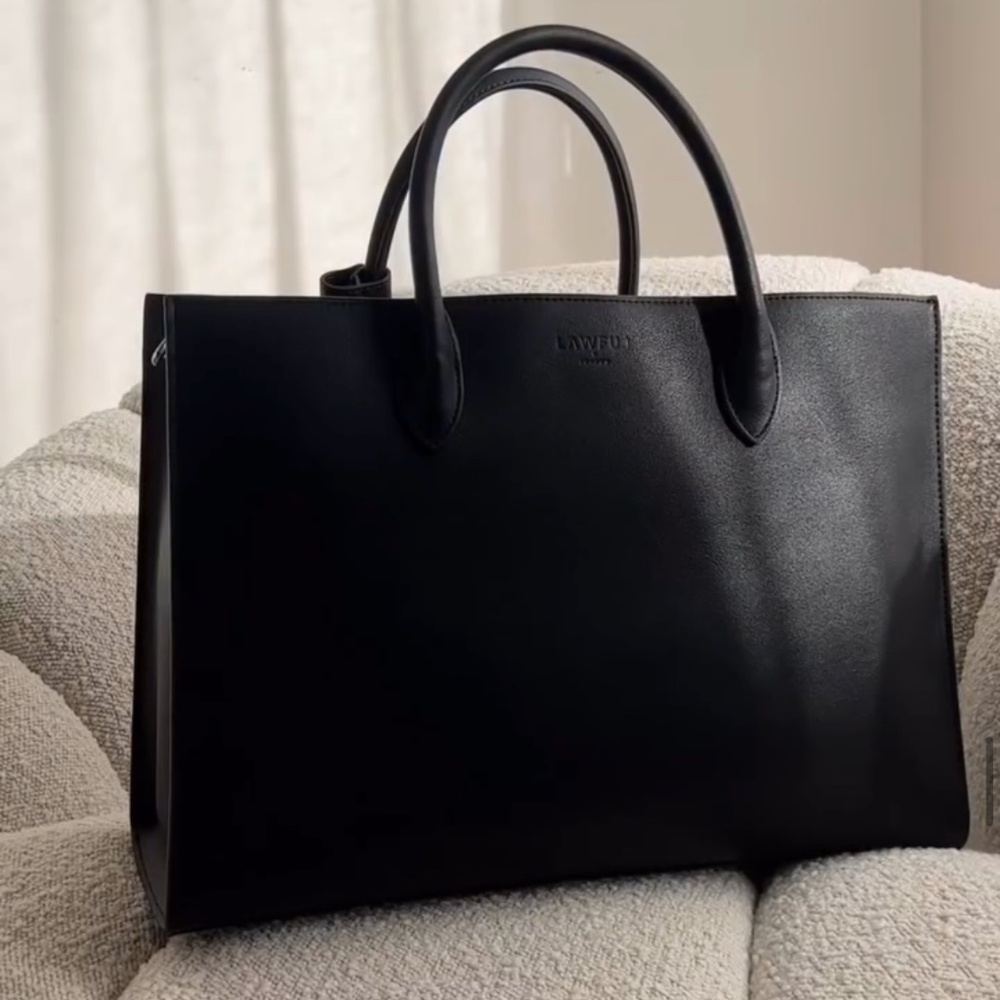 Lawful London Aspen laptop Tote in Black - new with dustbag